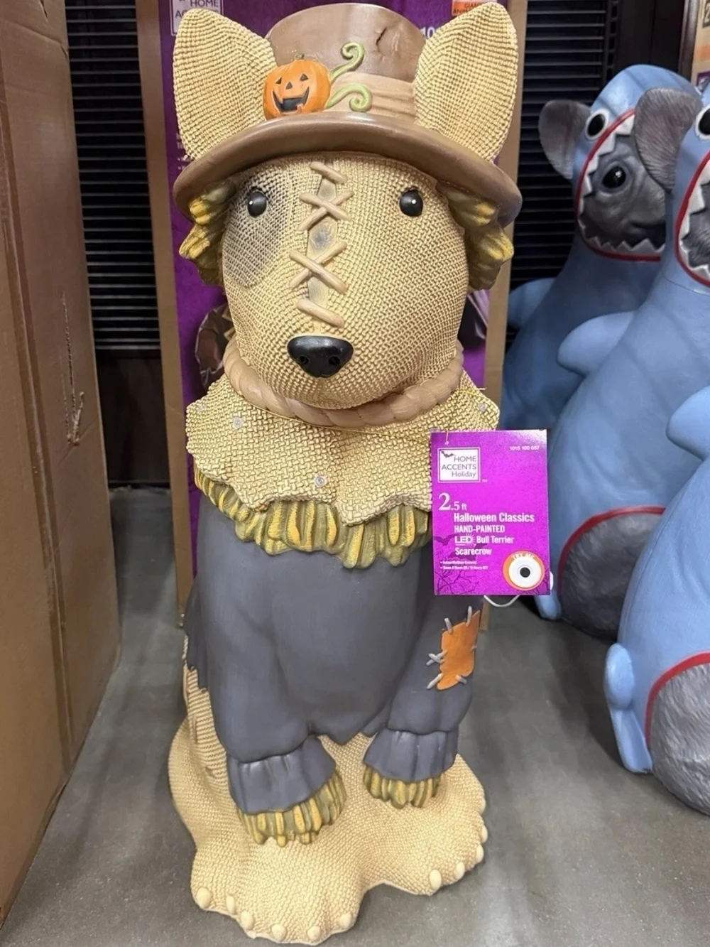 Decorative Dog Figurine with Warm Yellow LED Lights - Brand: